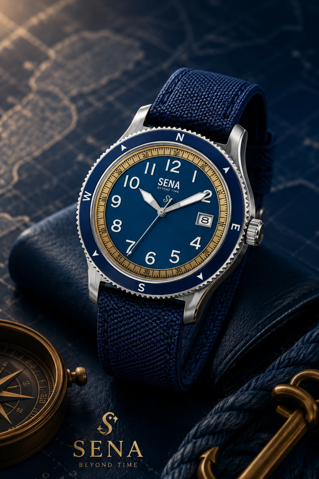Blue SENA Compass Explorer