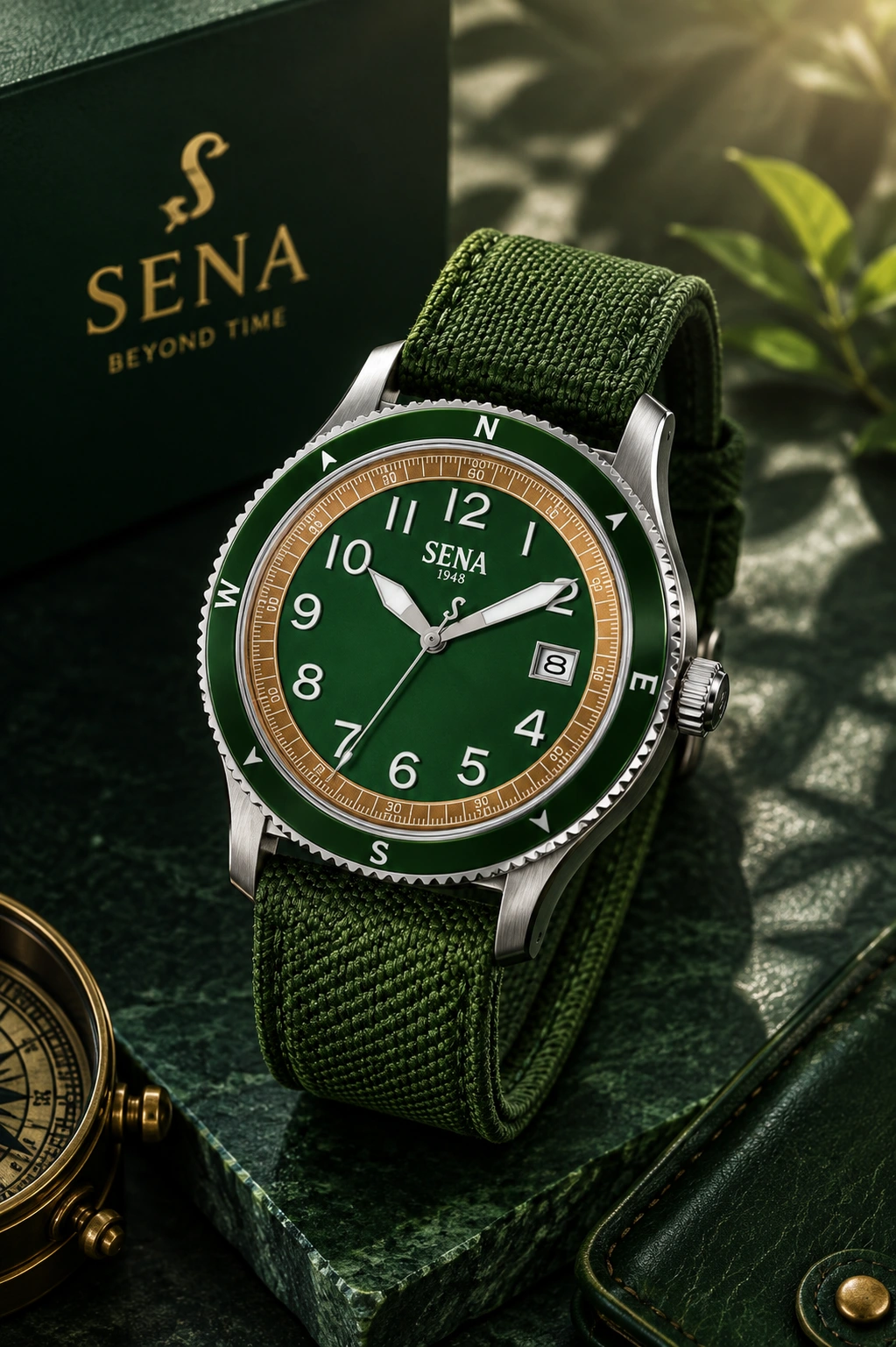 Green SENA Compass Explorer